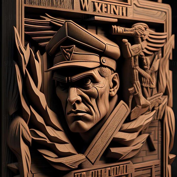 3D модель Игра Вражеская территория Wolfenstein (STL)